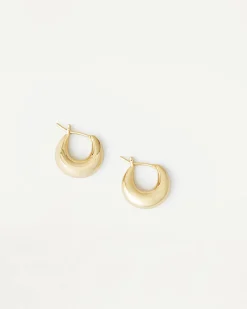 Sale Loeffler Randall Adeline Gold Mini Dome Hoop Earring Gold />