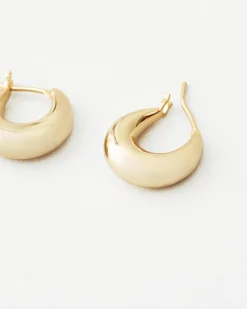 Sale Loeffler Randall Adeline Gold Mini Dome Hoop Earring Gold />