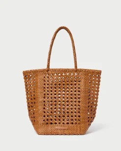 Best Loeffler Randall Angelo Timber Woven Leather Tote Timber />