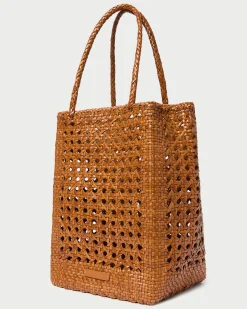 Best Loeffler Randall Angelo Timber Woven Leather Tote Timber />