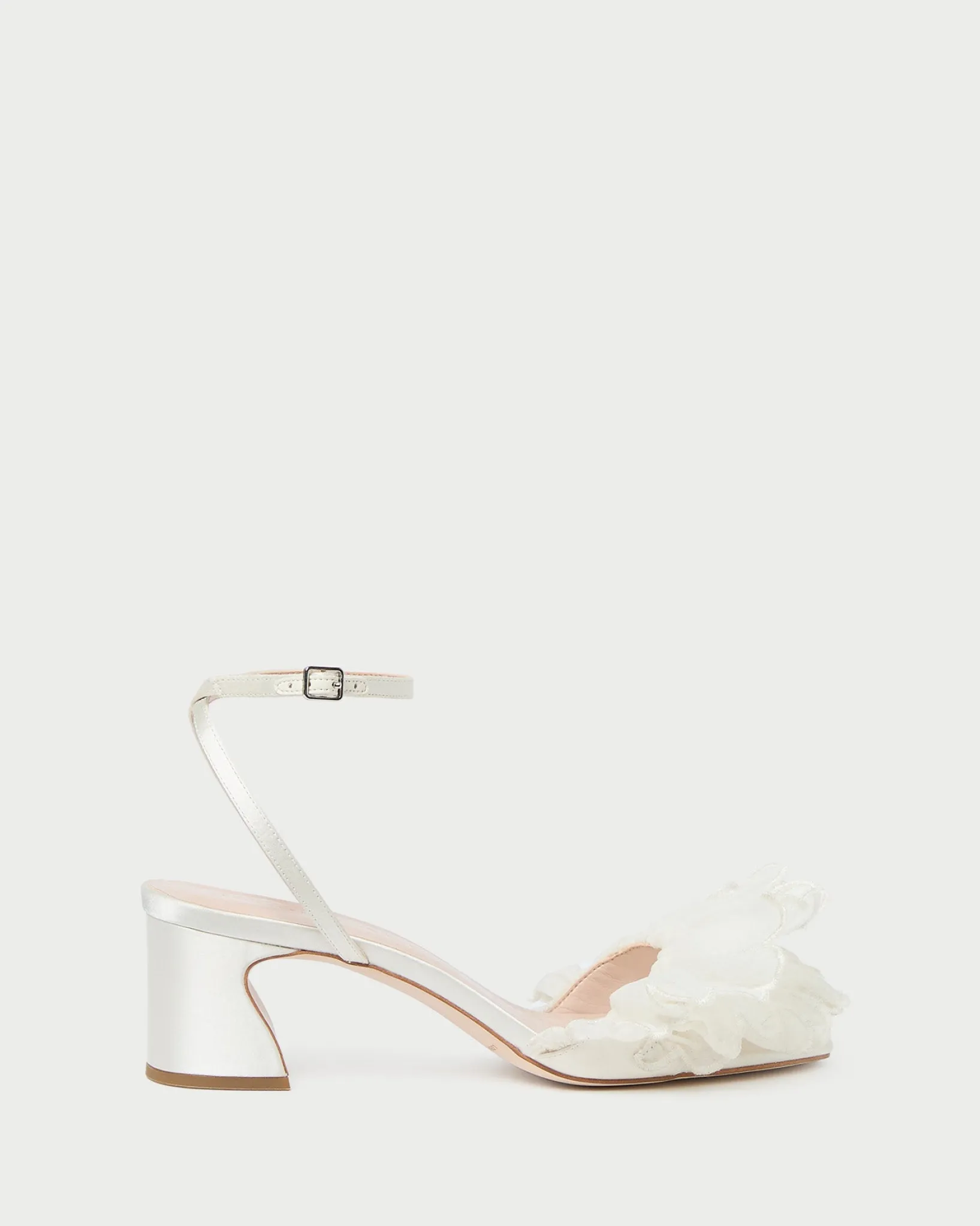 New Loeffler Randall Aria Pearl Organza Heeled Sandal Pearl />