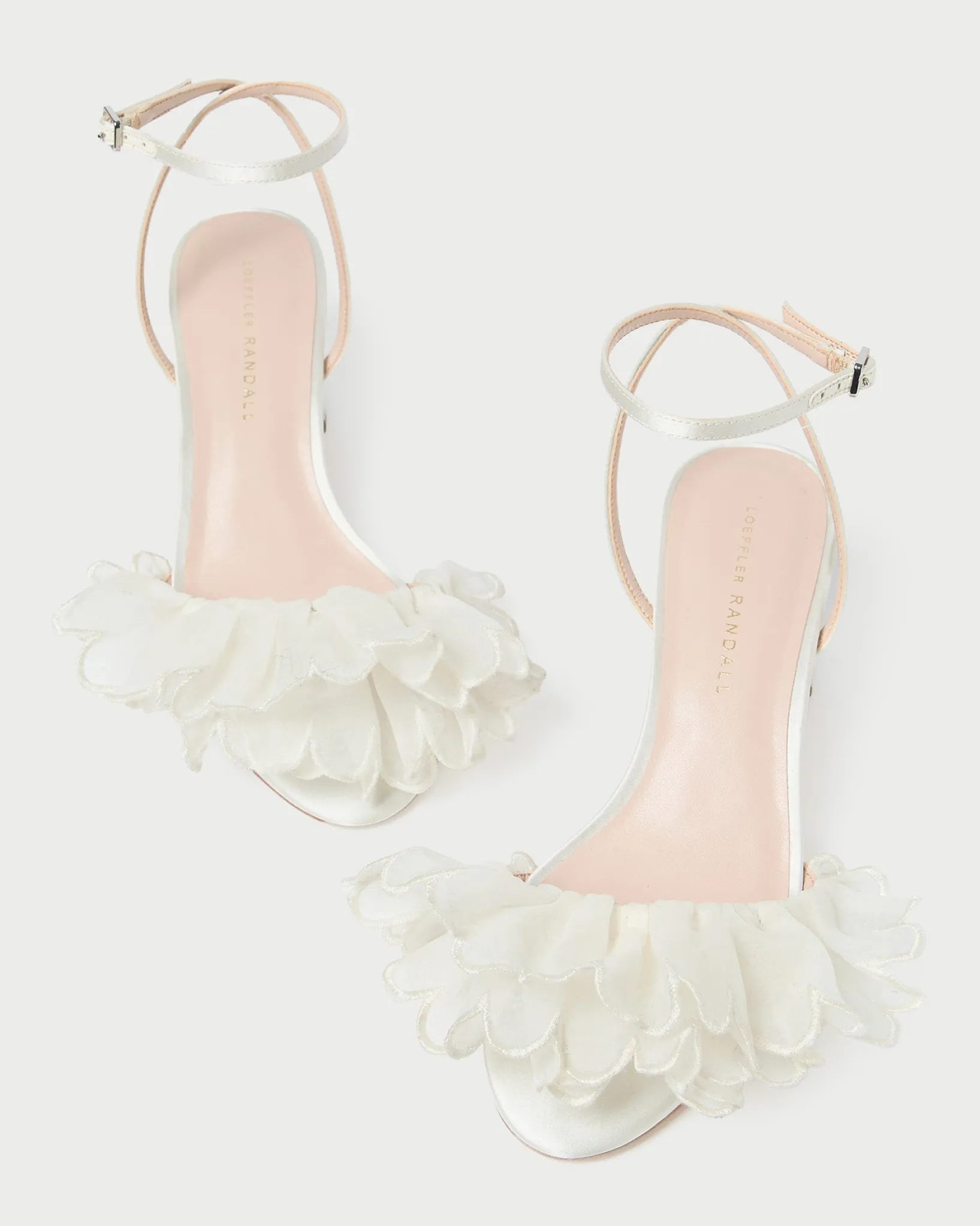 New Loeffler Randall Aria Pearl Organza Heeled Sandal Pearl />