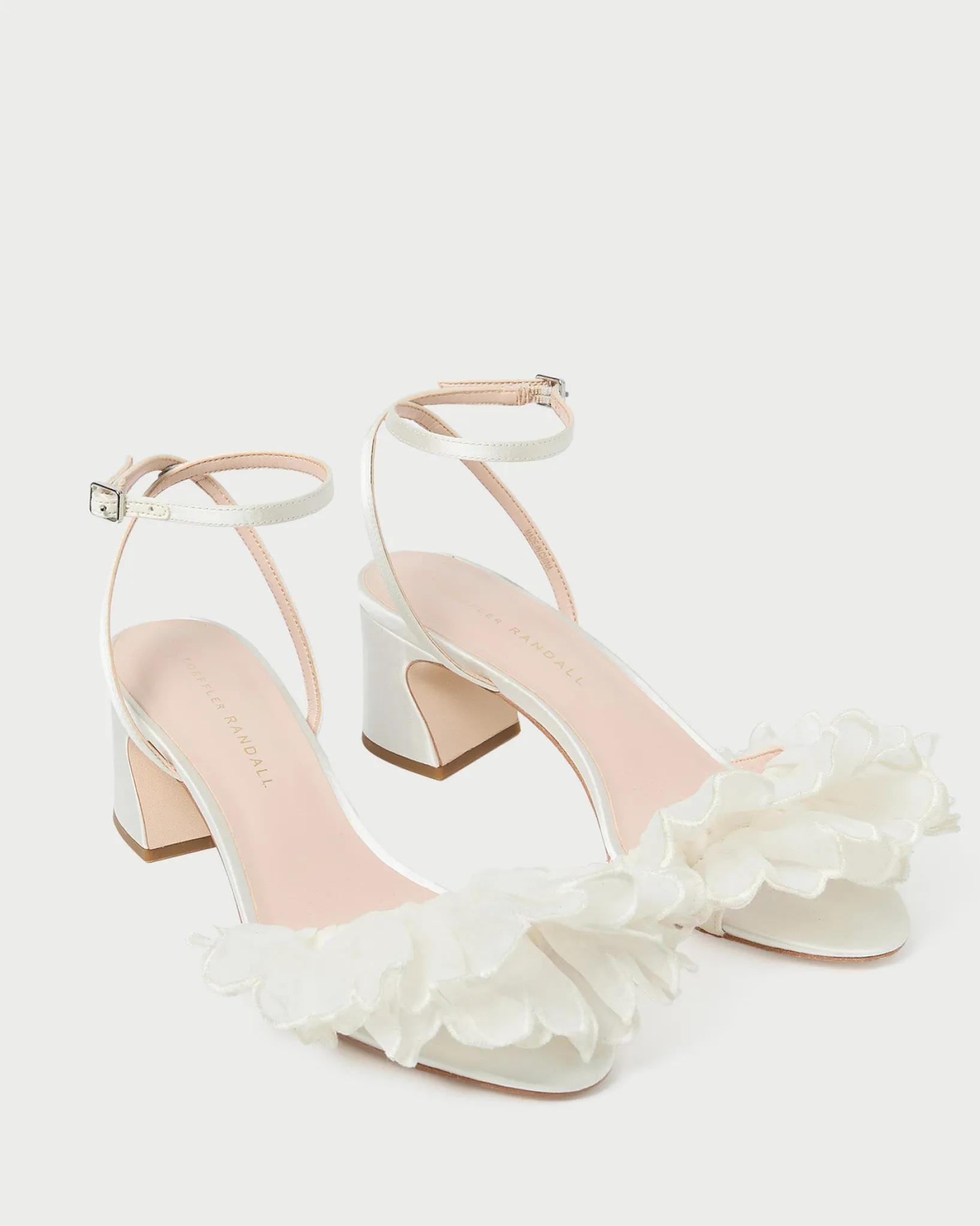 New Loeffler Randall Aria Pearl Organza Heeled Sandal Pearl />