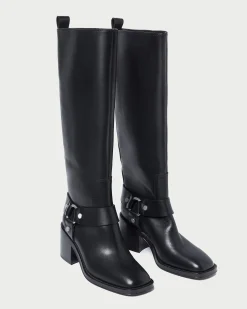 Loeffler Randall Audrey Black Tall Engineer Boot Black /><noscript><img width=