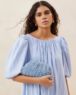 Best Loeffler Randall Bailey Blush/Crystal Dome Clutch Beauty