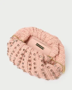 Best Loeffler Randall Bailey Blush/Crystal Dome Clutch Beauty