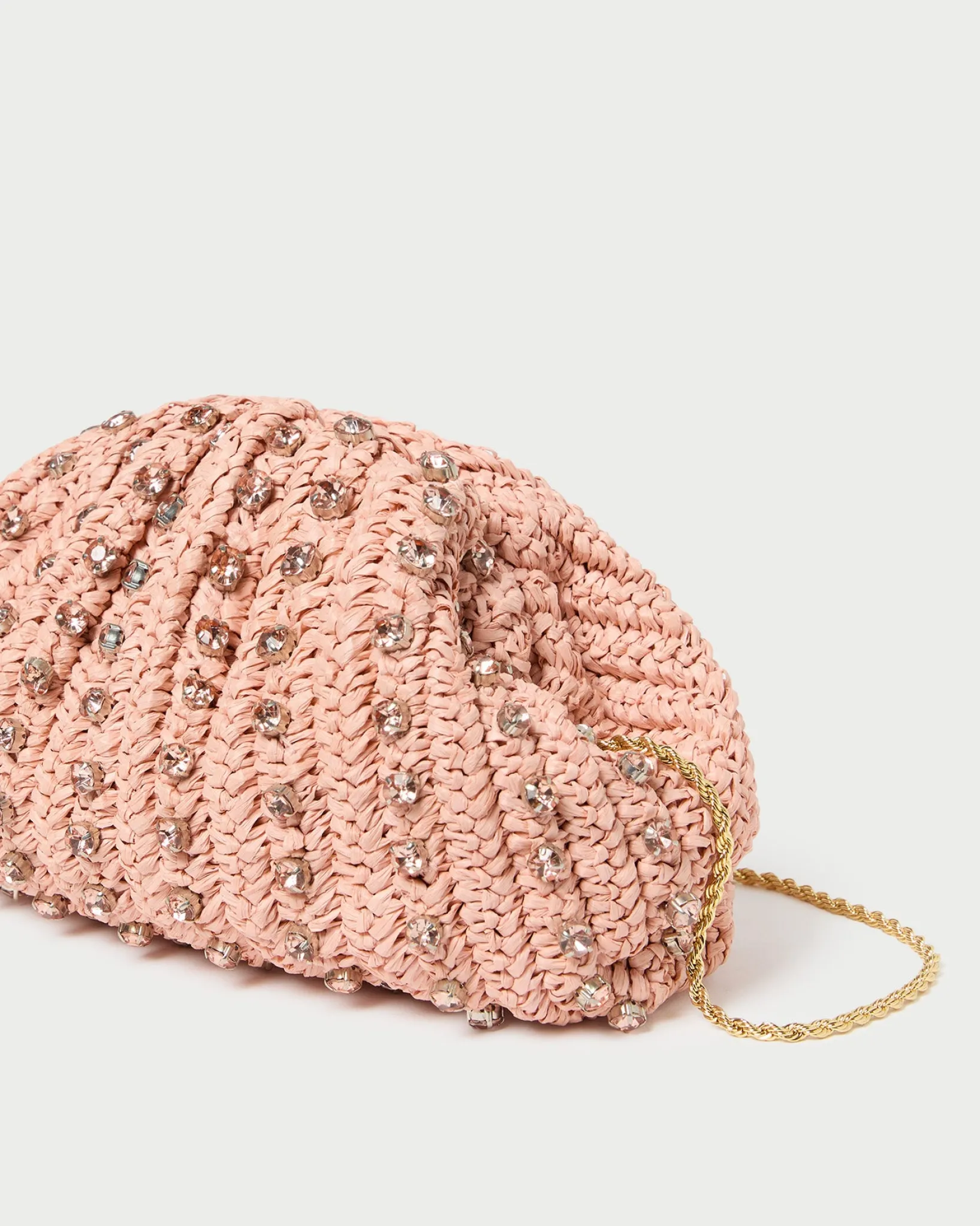 Clearance Loeffler Randall Bailey Pleated Dome Clutch Natural