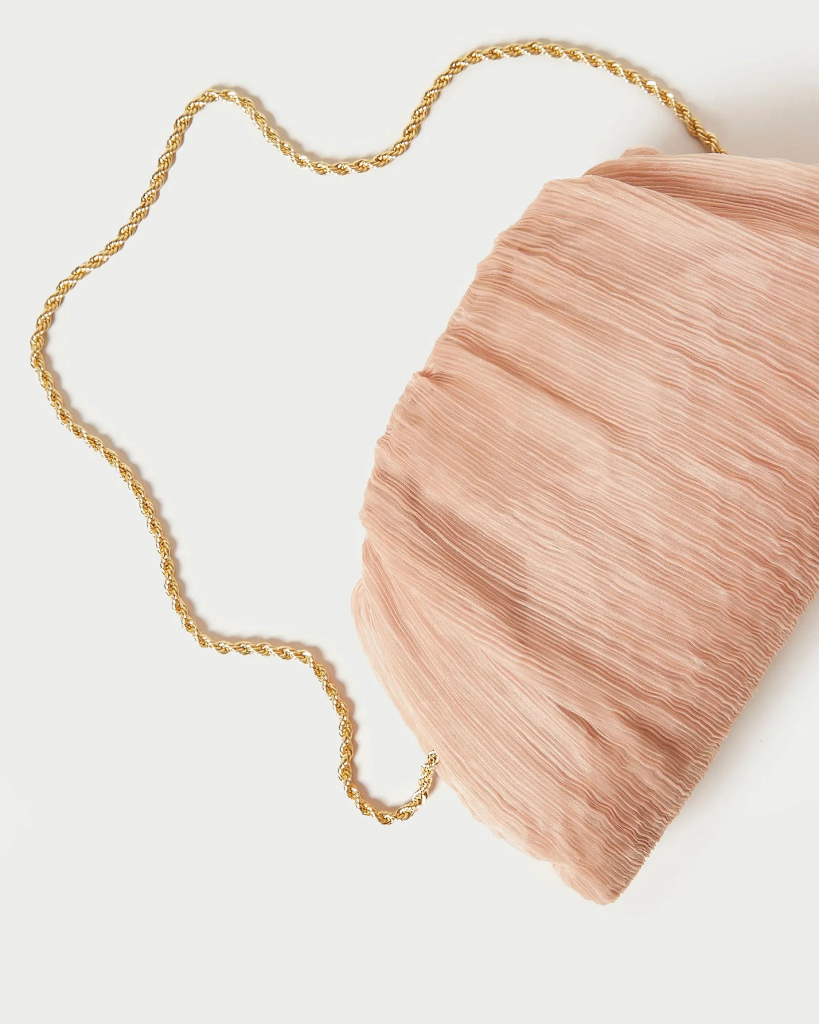 Clearance Loeffler Randall Bailey Pleated Dome Clutch Natural