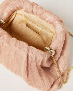 Online Loeffler Randall Bailey White Pleated Dome Clutch Beauty