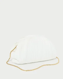 Best Loeffler Randall Bailey White/Crystal Dome Clutch White/Clear