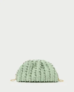 Best Loeffler Randall Bailey White/Crystal Dome Clutch White/Clear