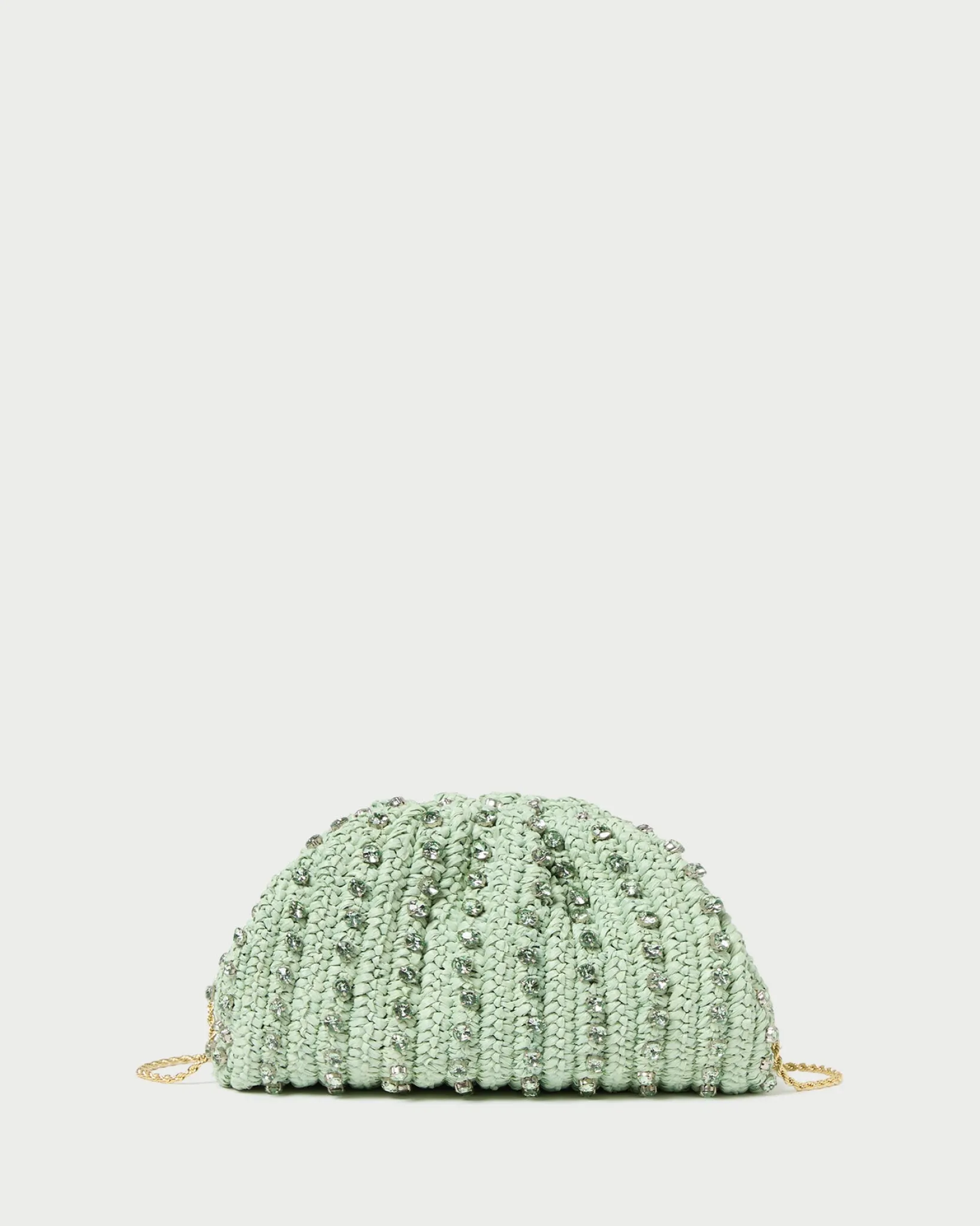 Best Loeffler Randall Bailey White/Crystal Dome Clutch White/Clear