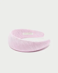 Hot Loeffler Randall Bellamy Blue Satin Puffy Headband Light Blue