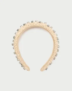 Hot Loeffler Randall Bellamy Blue Satin Puffy Headband Light Blue
