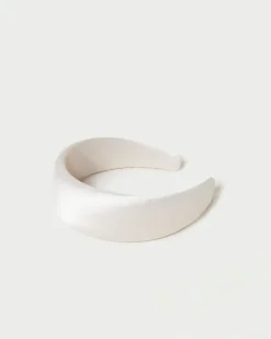 Clearance Loeffler Randall Bellamy Satin Headband Cream