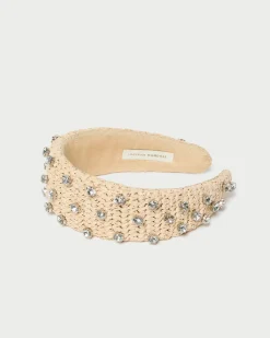 Clearance Loeffler Randall Bellamy Satin Headband Cream