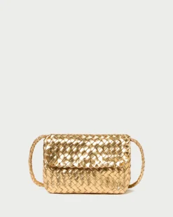 Discount Loeffler Randall Billie Leather Shoulder Bag Gold