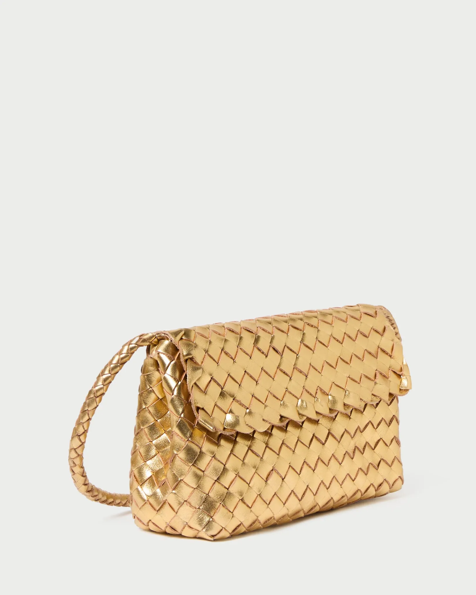 Discount Loeffler Randall Billie Leather Shoulder Bag Gold