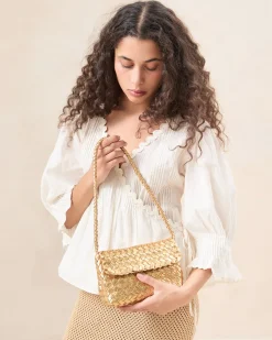 Online Loeffler Randall Billie Leather Shoulder Bag Timber