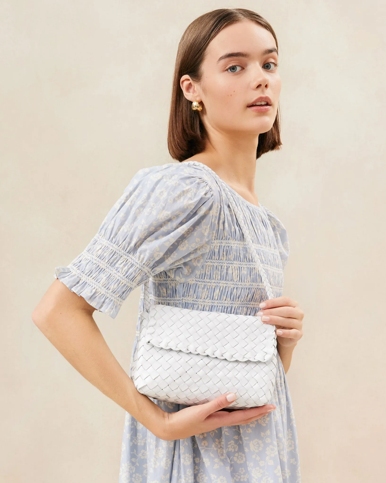 Online Loeffler Randall Billie Leather Shoulder Bag Timber