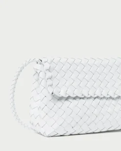 New Loeffler Randall Billie Leather Shoulder Bag White