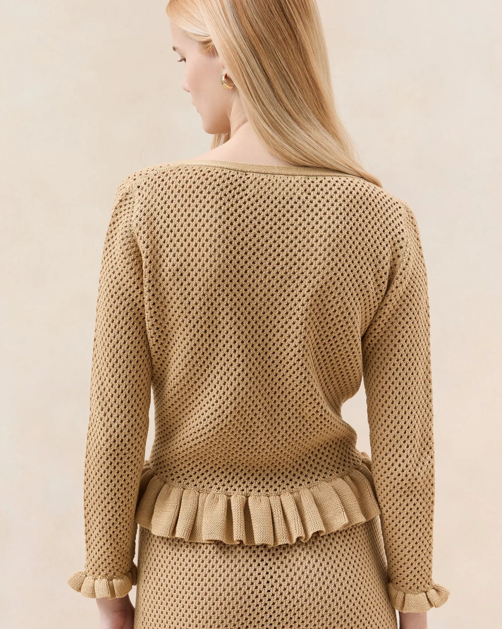 Clearance Loeffler Randall Birdie Butter Cardigan Butter />