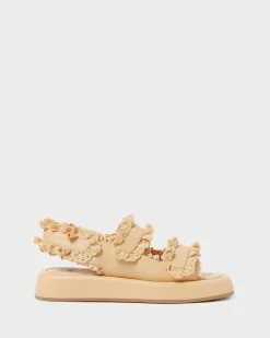Hot Loeffler Randall Blaise Raffia Platform Sandal Brown
