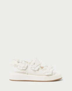 Clearance Loeffler Randall Blaise Raffia Platform Sandal Natural