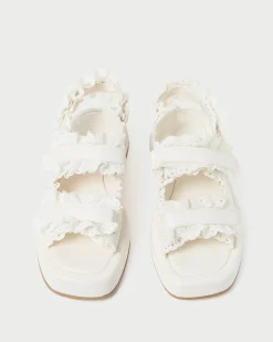 Clearance Loeffler Randall Blaise Raffia Platform Sandal Natural