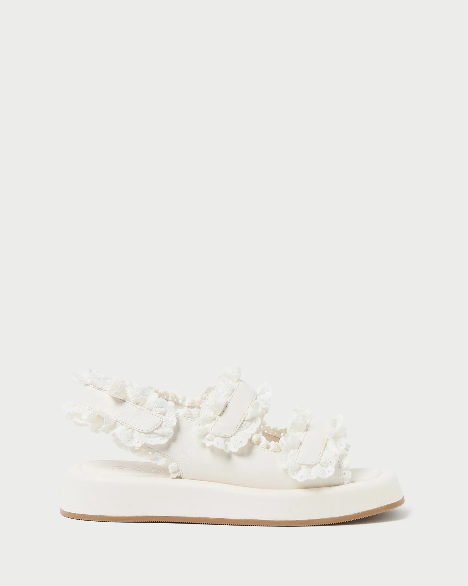 Hot Loeffler Randall Blaise Leather Platform Sandal White