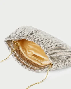 Best Loeffler Randall Brit Pleated Clutch Brown Gingham