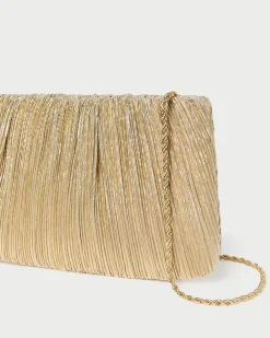 Best Loeffler Randall Brit Pleated Clutch Brown Gingham