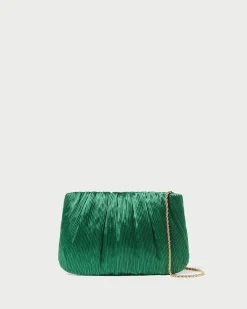 Online Loeffler Randall Brit Flat Pleated Clutch Champagne