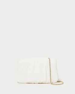 Loeffler Randall Brit Flat Pleated Clutch Pearl