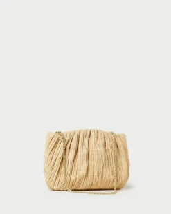 Loeffler Randall Brit Flat Pleated Clutch Pearl