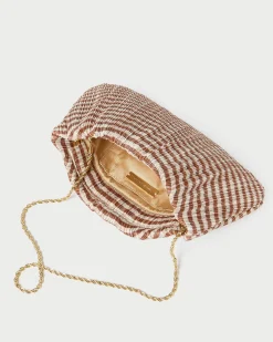 Loeffler Randall Brit Flat Pleated Clutch Pearl