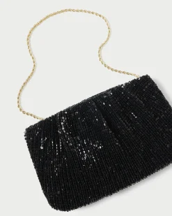 Loeffler Randall Brit Flat Pleated Clutch Pearl