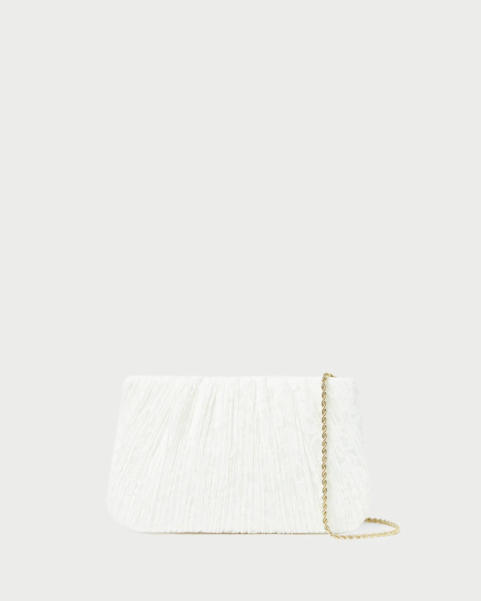Sale Loeffler Randall Brit White Lace Flat Clutch White/Cream