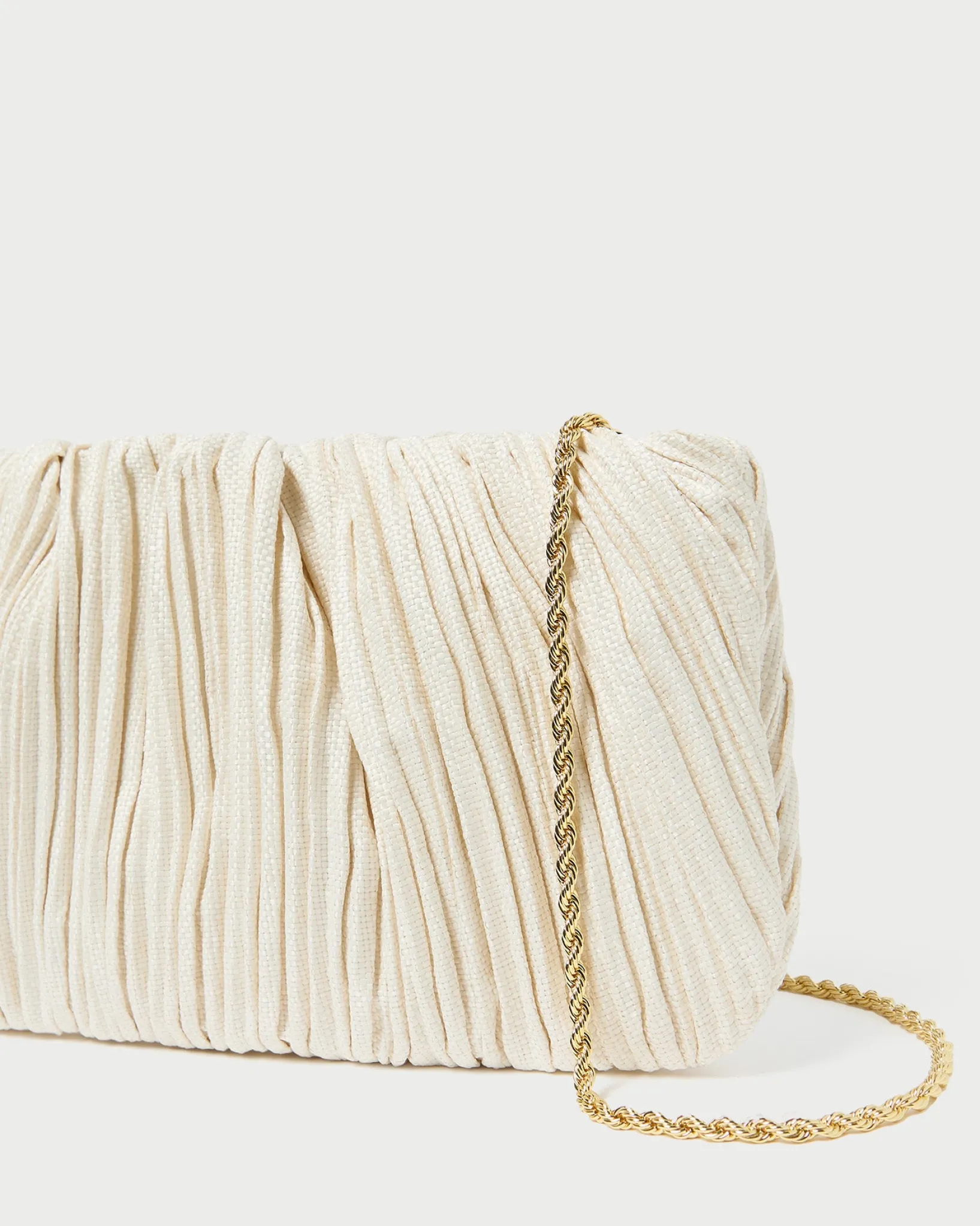 Sale Loeffler Randall Brit White Lace Flat Clutch White/Cream