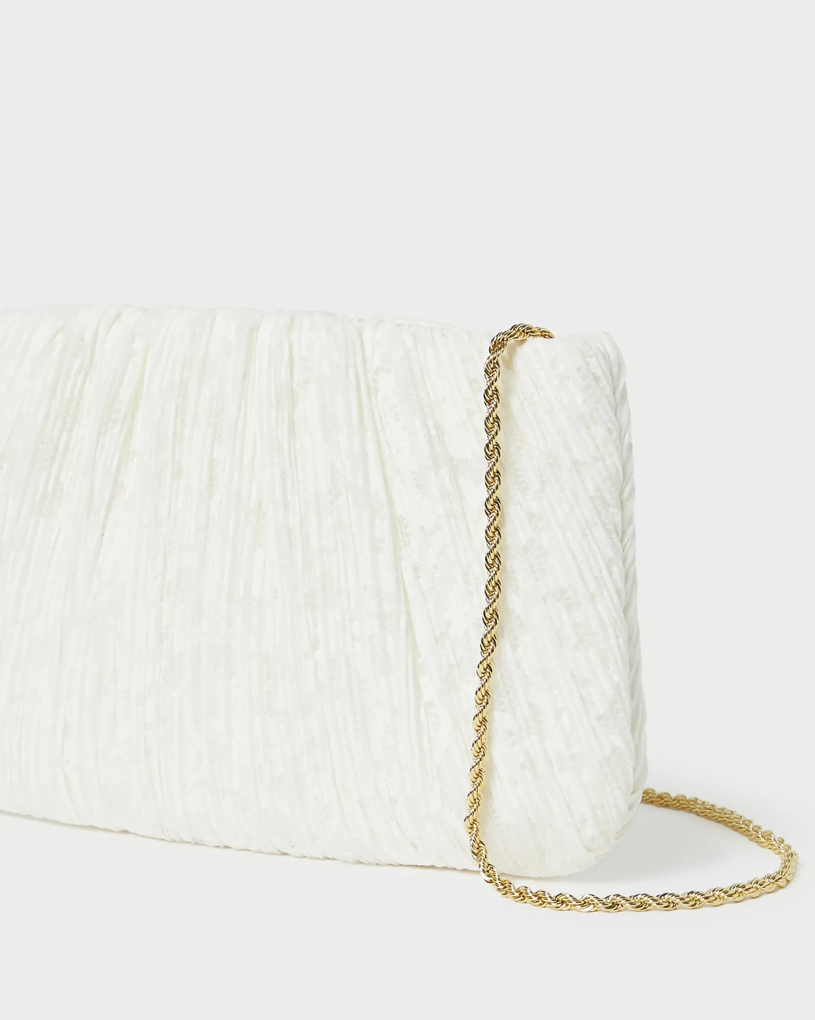 Sale Loeffler Randall Brit White Lace Flat Clutch White/Cream