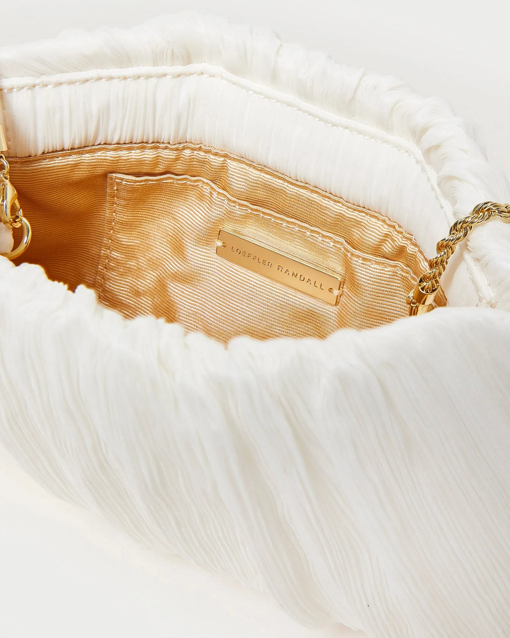 Sale Loeffler Randall Brit White Lace Flat Clutch White/Cream
