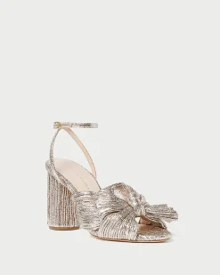 Outlet Loeffler Randall Camellia Pleated Bow Heel Black