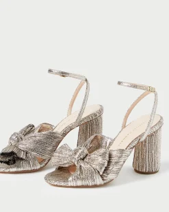 Outlet Loeffler Randall Camellia Pleated Bow Heel Black