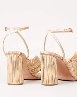 Outlet Loeffler Randall Camellia Pleated Bow Heel Black