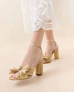 Outlet Loeffler Randall Camellia Pleated Bow Heel Black