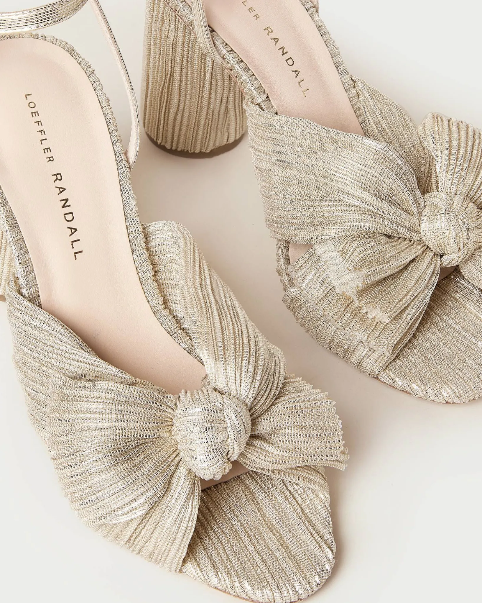 Outlet Loeffler Randall Camellia Pleated Bow Heel Black