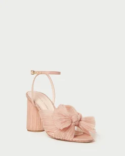 Outlet Loeffler Randall Camellia Pleated Bow Heel Black