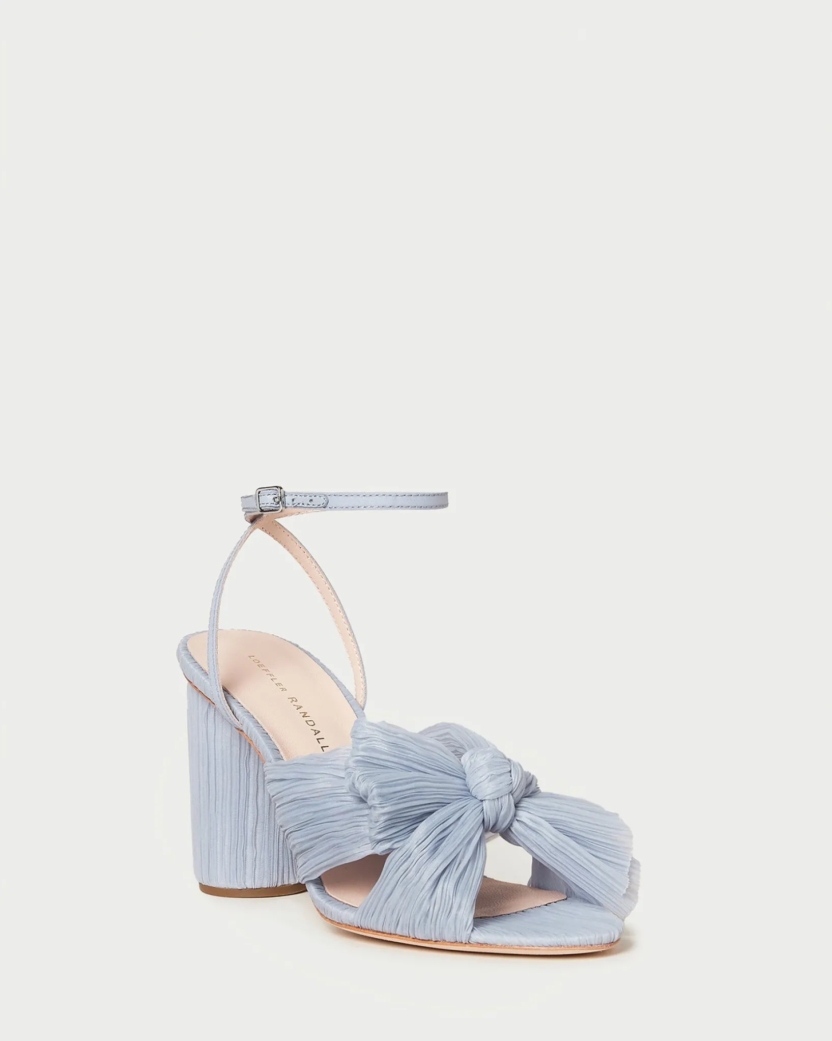Outlet Loeffler Randall Camellia Pleated Bow Heel Blue