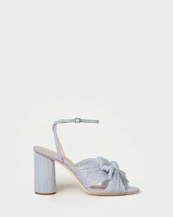 Outlet Loeffler Randall Camellia Pleated Bow Heel Blue