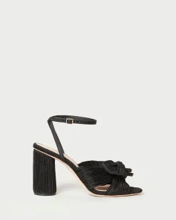 Outlet Loeffler Randall Camellia Pleated Bow Heel Blue